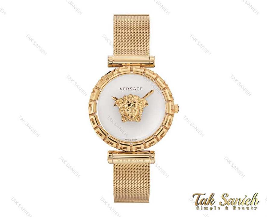 ساعت ورساچه پالازو زنانه طلایی صفحه سفید Versace-3982-L